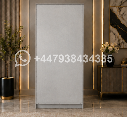 Modern Storage Wardrobe with 3 Drawers & Mirror - Image 3