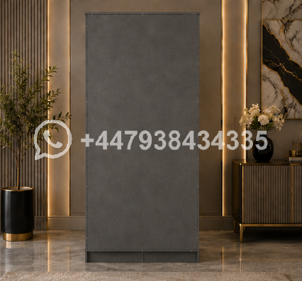 Durable Engineered Wood Wardrobe with Mirror – Harmony 2 Door Wardrobe with 3 Drawers and Mirror - Image 3