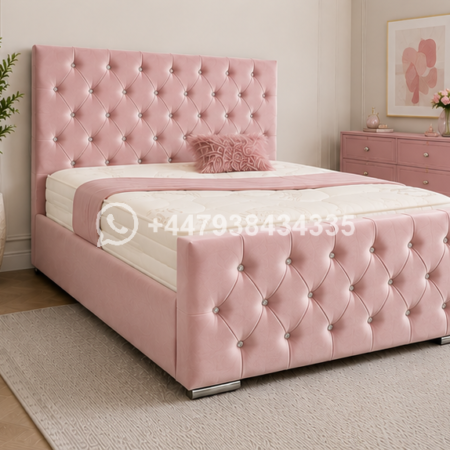 Premium Aubergine colour King Size Bed Frame – Modern King Size Bed Fram