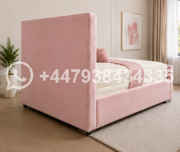Premium Aubergine colour King Size Bed Frame – Modern King Size Bed Fram - Image 3