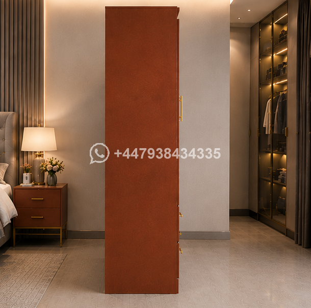 Stylish 5 Door Wardrobe with 4 Drawers and 1 Mirror - Image 4