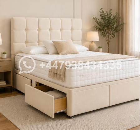 Space Saving Super King Size Divan Bed – Smart Storage Option