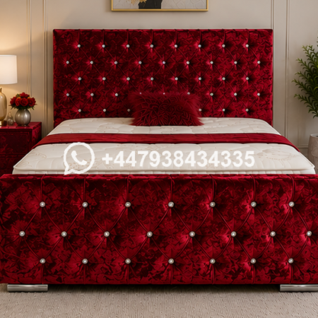 Florida Luxury Double Bed with Modern Headboard