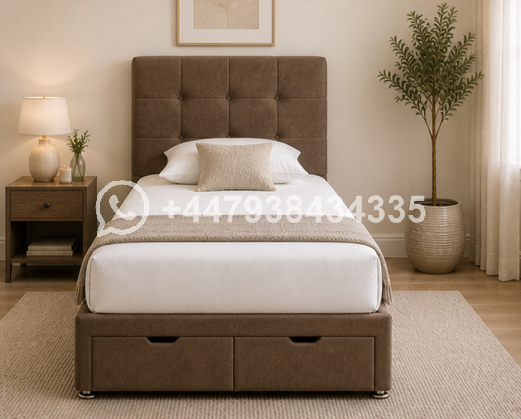 Durable Single Size Divan Bed Frame โ Modern Bedroom Collection