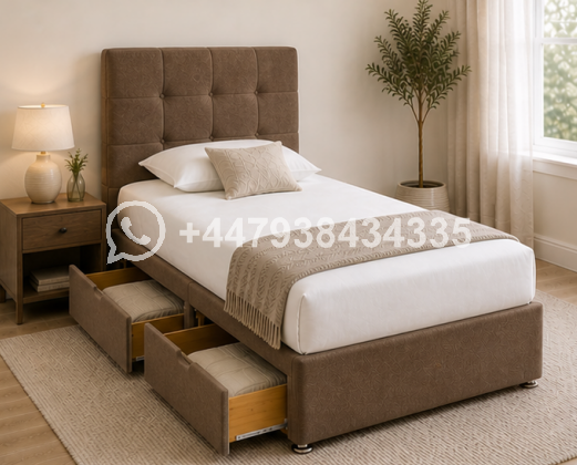 Durable Single Size Divan Bed Frame โ Modern Bedroom Collection - Image 2