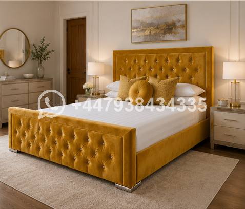 Hilton Super King Size Bed – Stylish Bedroom Bed- Modern Comfortable Bed