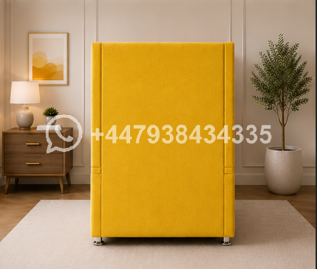 Panel Winged Single Bed – Modern Panel Winged Single Bed - Image 2