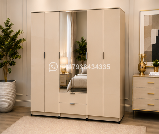 Wardrobe – Wardrobe with 2 Mirrors – Wardrobe 2 Drawers - Image 2