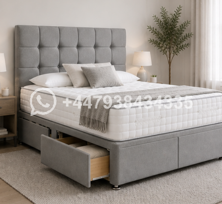 Contemporary Double Divan Bed Frame – Modern Home Style