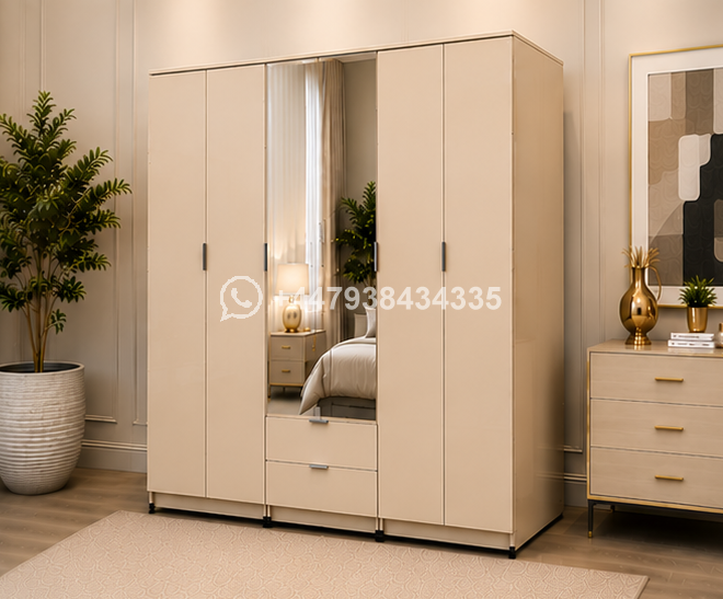 Wardrobe – Wardrobe with 2 Mirrors – Wardrobe 2 Drawers - Image 4