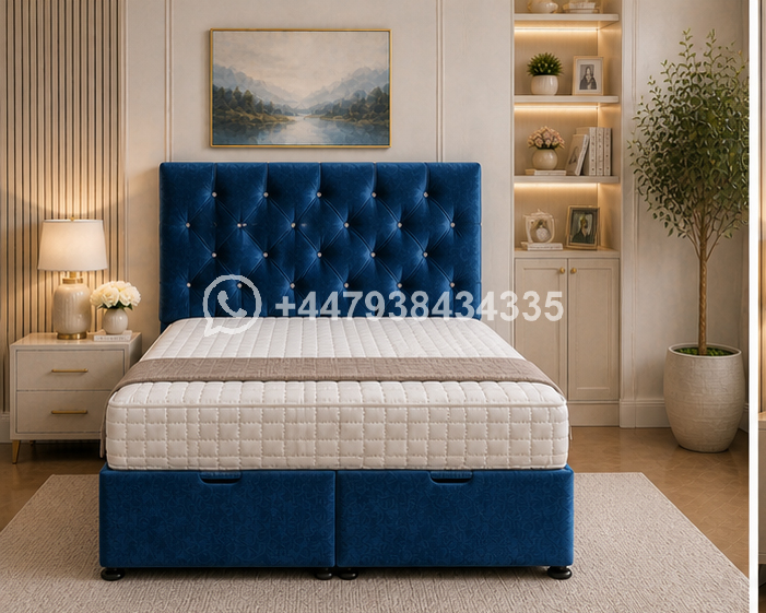 Contemporary Super King Ottoman Storage Bed