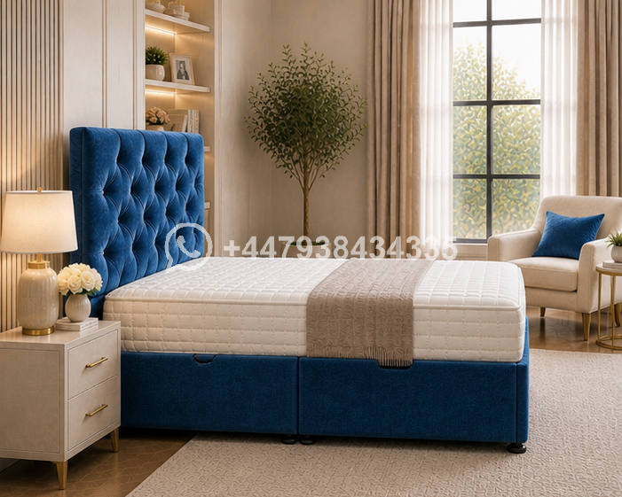 Contemporary Super King Ottoman Storage Bed - Image 2