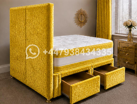 Stylish Single Divan Bed โ Soft Upholstered Design - Image 4