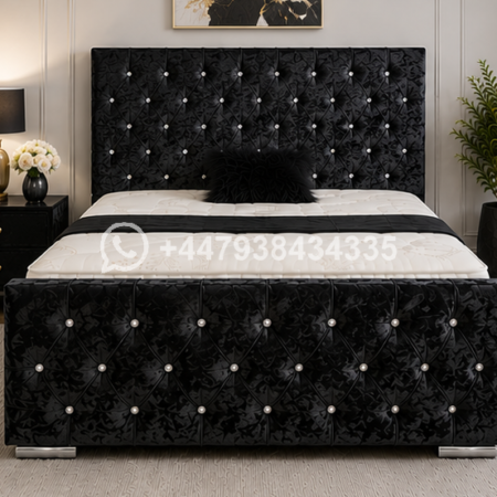Florida Black King Size Bed with Modern Design