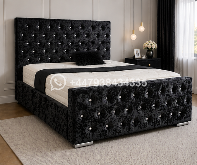 Florida Black King Size Bed with Modern Design - Image 2