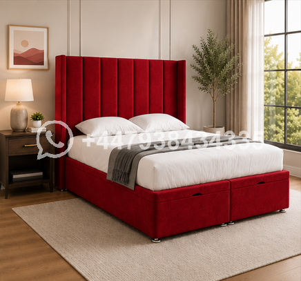 Modern Living Winged Bed Frame – Royal Style Panel Double Bed