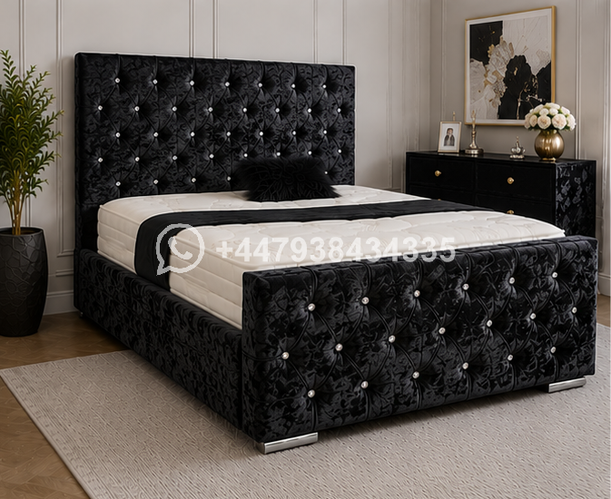 Florida Black King Size Bed with Modern Design - Image 3
