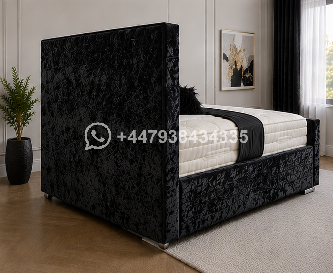 Florida Black King Size Bed with Modern Design - Image 4