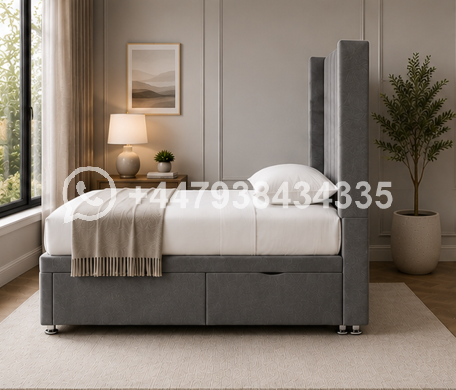 Panel Winged Single Bed – Space Saving Winged Single Bed - Image 4