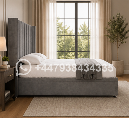 Winged Headboard Comfort Double Bed – Winged bed - Image 3