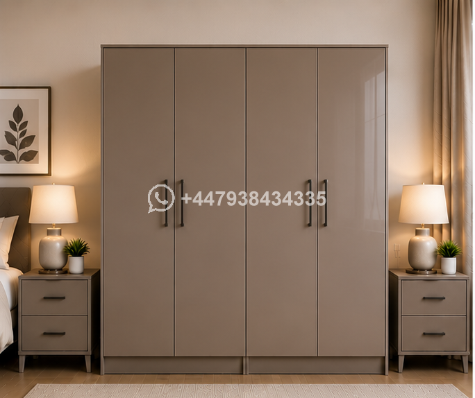 4 Door Wardrobe – Wooden 4 Door Wardrobe – Deluxe 4 Door Wardrobe – Stylish Bedroom Furniture