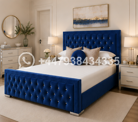 King Size Bed – Hilton King Size Bed – Bleu Designer Soft Bed
