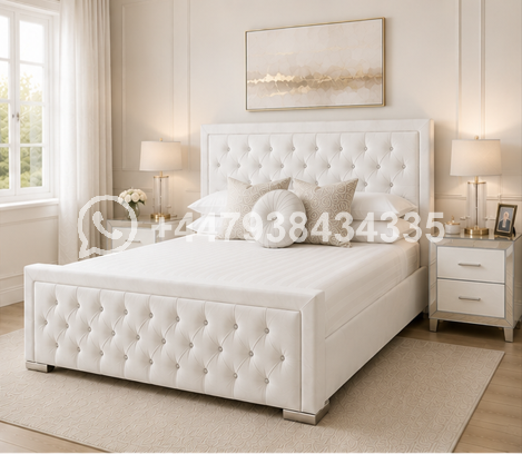 Hilton Double Bed – Modern Designer Bedroom Bed – Double Bed - Image 3