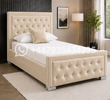 Modern Single Bed Frame – Soft & Stylish Design – Luxury Single Bed