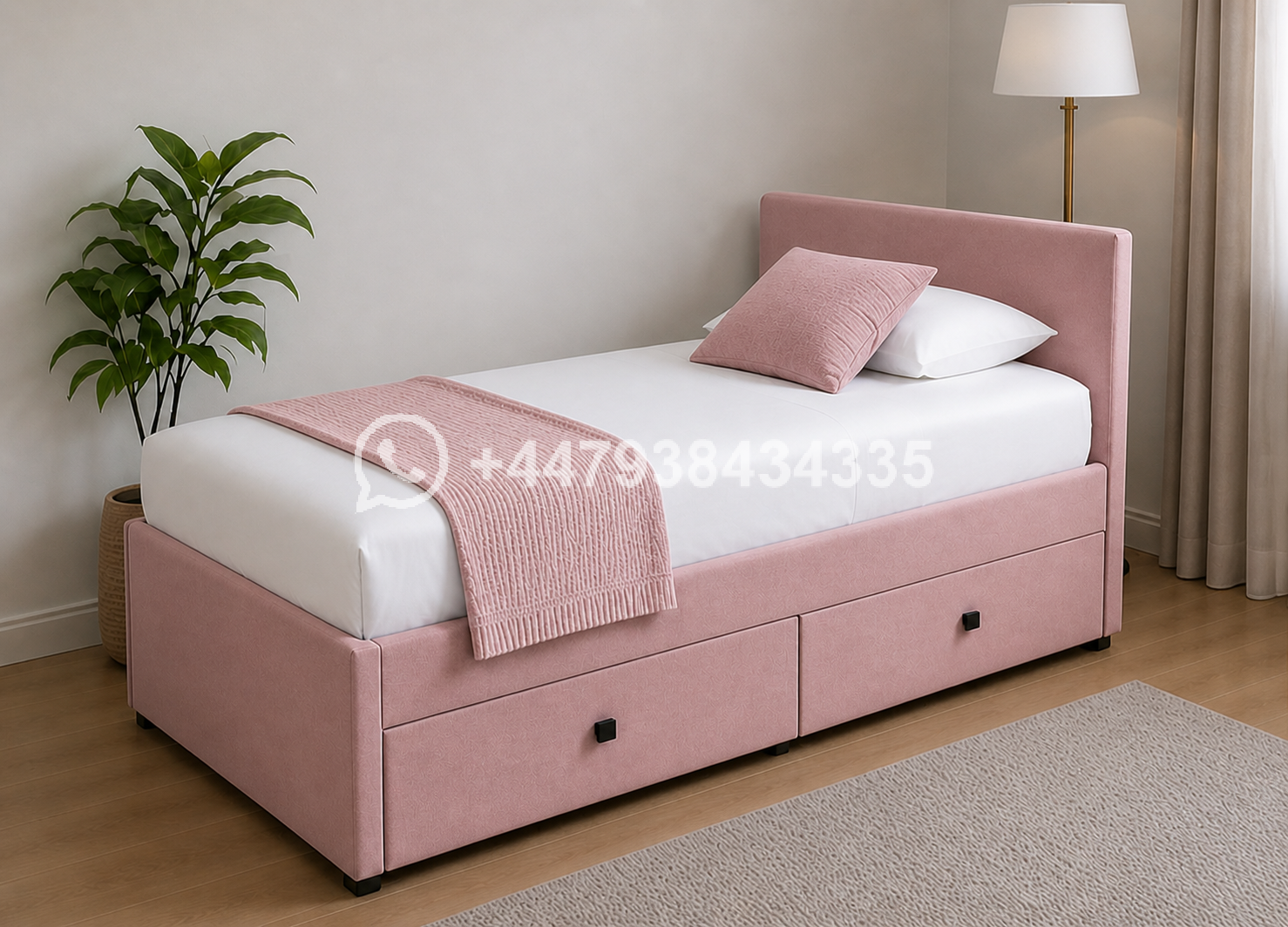 Premium Divan Bed with 2 Drawers โ Single Bed - Image 3