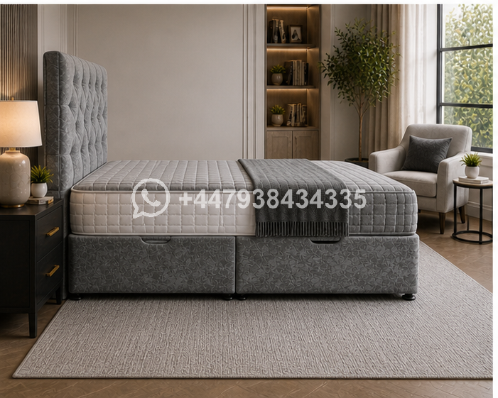 Ottoman King Bed Frame with Storage - Image 3