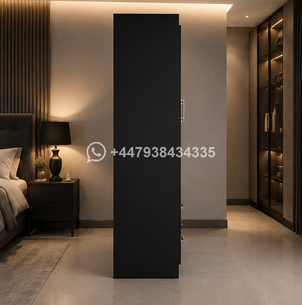Premium 5 Door Wooden Wardrobe – Space Saver 5 Door Wardrobe with 4 Drawers - Image 4