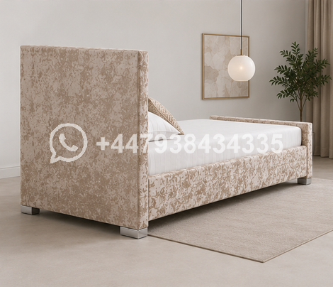 Single Bed Frame Velvet – Hilton Single Bed – Premium Contemporary Bed - Image 3