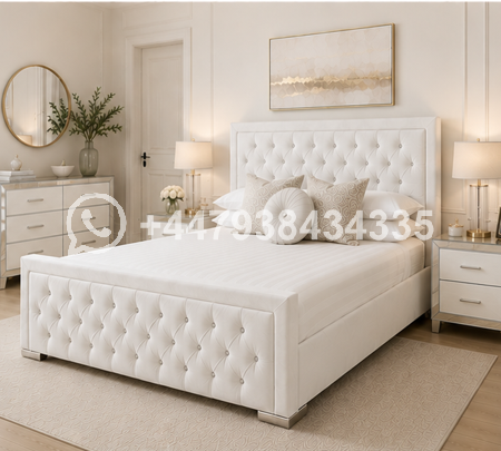 Hilton Double Bed – Modern Designer Bedroom Bed – Double Bed