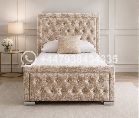 Single Bed Frame Velvet – Hilton Single Bed – Premium Contemporary Bed - Image 2