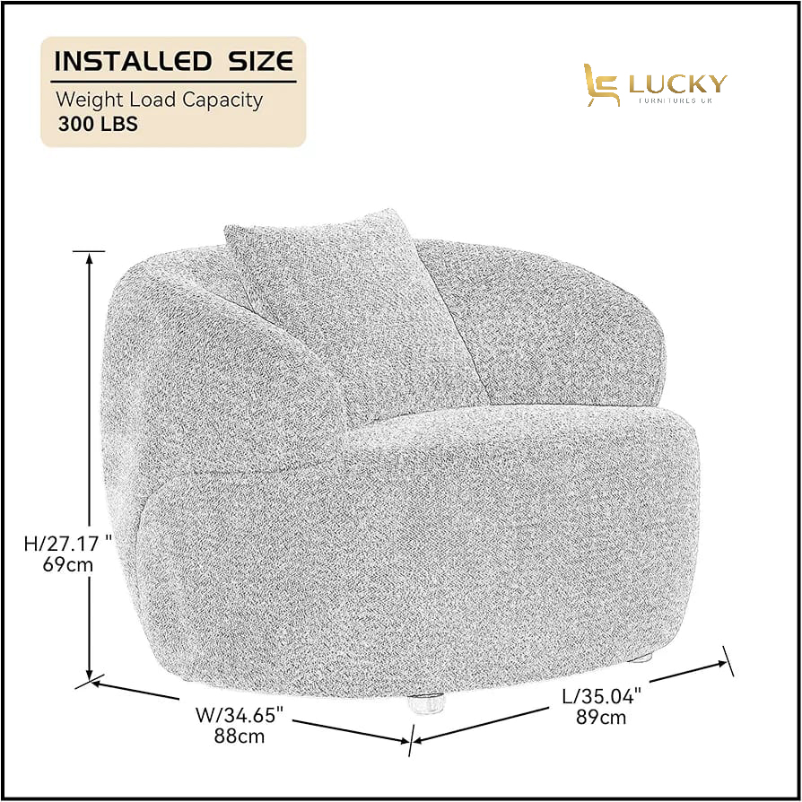 1 Seater Sofa – Dylan Single Seater Sofa - Image 5