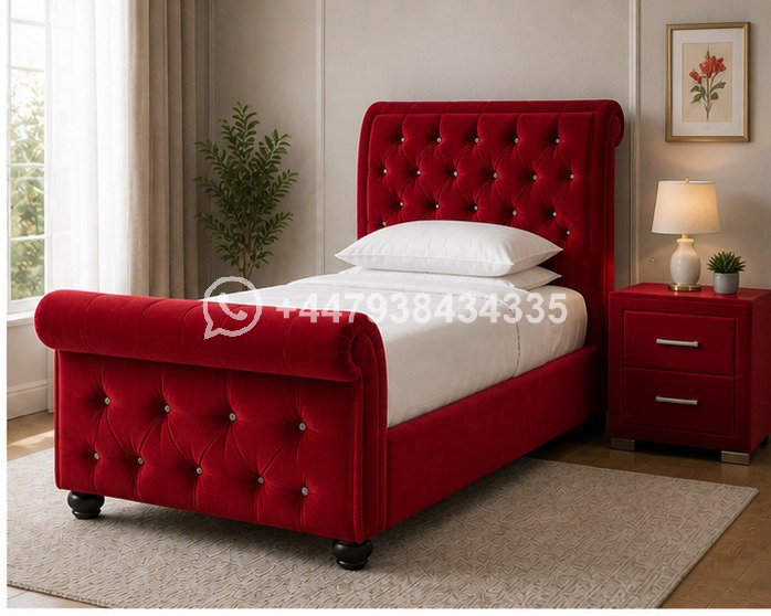 Sleigh Single Bed – Timeless Bedroom Furniture - Image 3