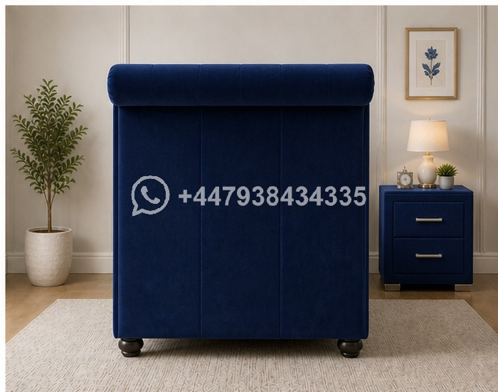 Sleigh Single Bed Frame - Image 3