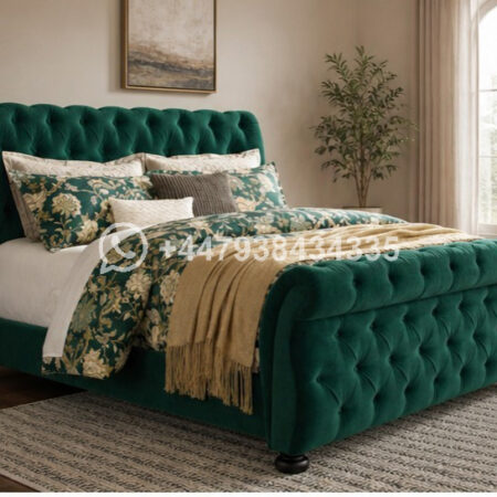 Sleigh King Size Bed Frame – Durable & Stylish