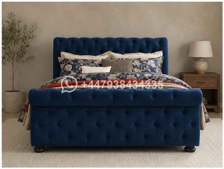 Sleigh Double Bed – Classic Luxury Bed