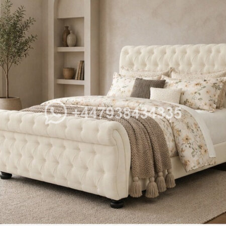 Sleigh Double Bed Frame – Durable & Stylish