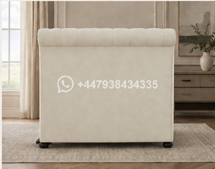 Sleigh Double Bed Frame – Durable & Stylish - Image 4
