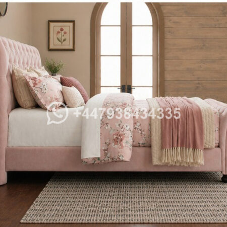 Sleigh King Size Bed Frame – Classic Curved Design