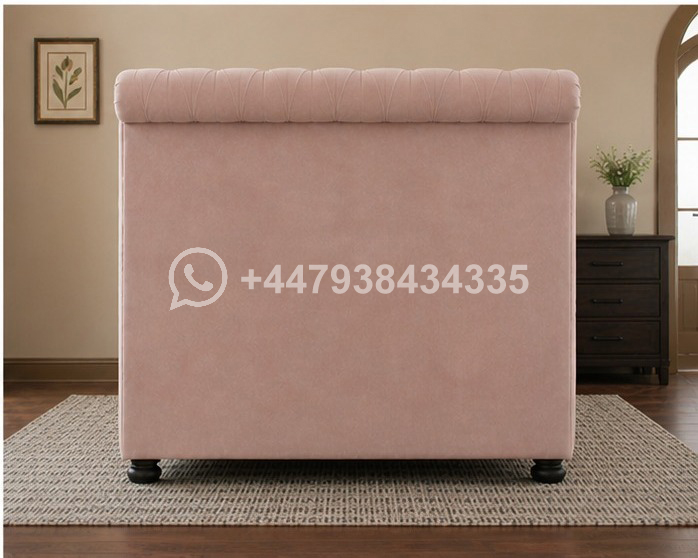 Luxury Upholstered Sleigh Double Bed - Image 3