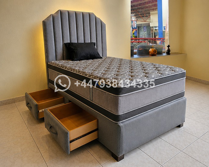 Premium Double Divan Bed with 2 Drawers