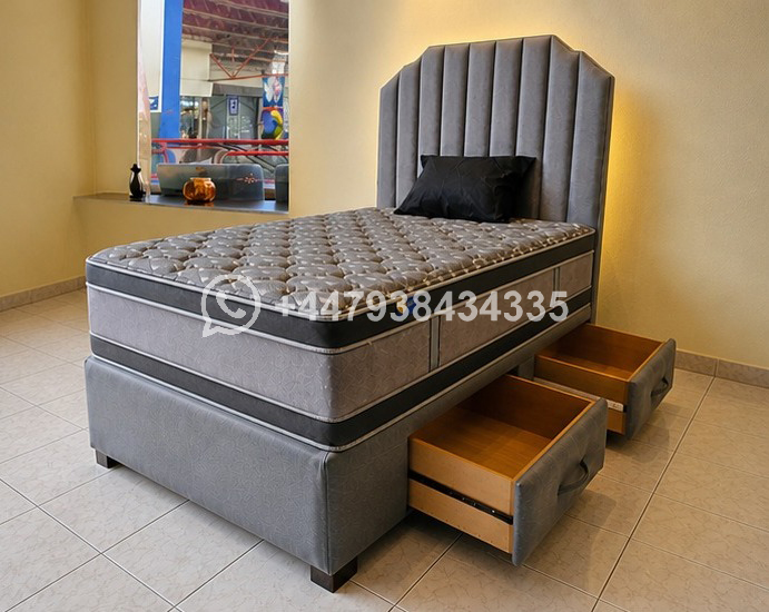 Premium Double Divan Bed with 2 Drawers - Image 2