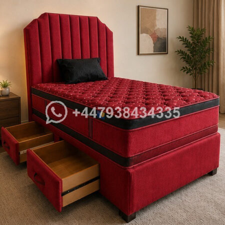 King Size Divan Bed Base with or without Mattress