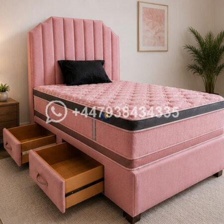 Super King Size Divan Bed Frame with Mattress or Without Option