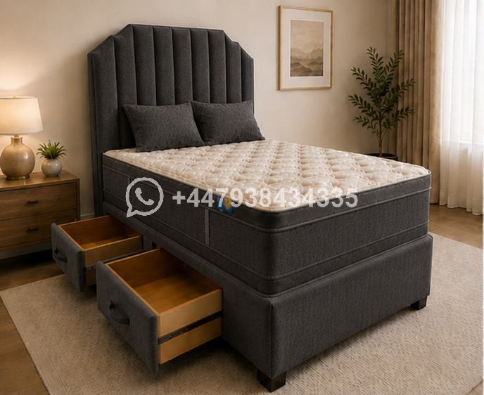 Premium King Size Divan Bed Base with or without Mattress