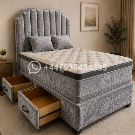 King Size Divan Bed Set – Base with Optional Mattress