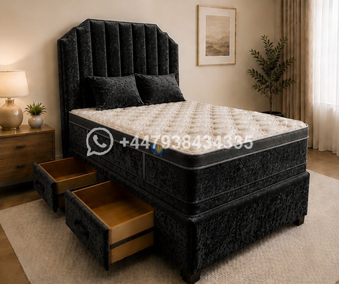 Divan Bed with Drawer Storage โ Double Divan Bed Base for Spacious Rooms - Image 4